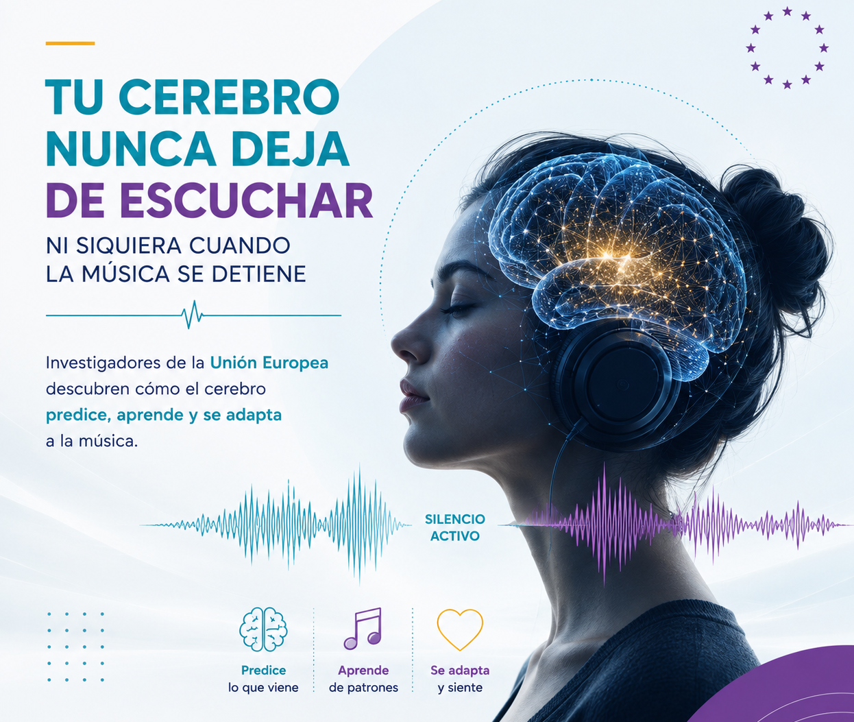 Tu cerebro nunca deja de escucha, ni siquiera cuando la música se detiene